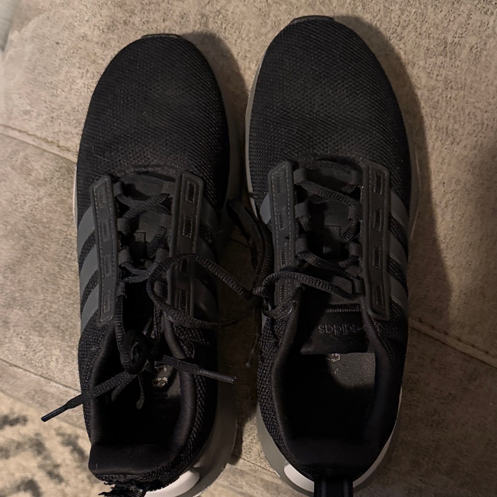 Adidas Men's Black and Gray Sneakers